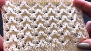 🧶ЛЕГКИЙ ВОЗДУШНЫЙ АЖУРНЫЙ УЗОР СПИЦАМИ🩷