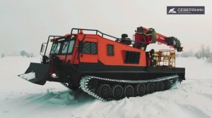 Вездеход ТГВ-7М «СЕВЕРЯНИН» с КМУ.mp4