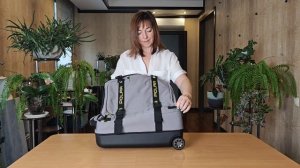 Чемодан, размер S, Polar Р2677 (20), серый