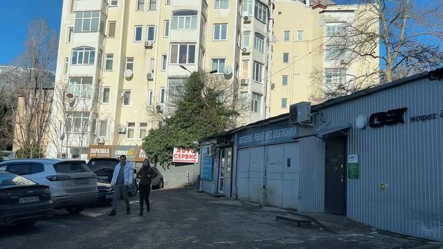 Ялта. По Московской ул. от платана, по Киевской до ост."Октябрь". 28.01.2026. Крым. Crimea. Yalta. смотреть онлайн