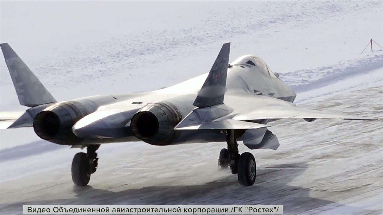 Минобороны получило крупную партию новейших самолетов пятого поколения Су-57. смотреть онлайн