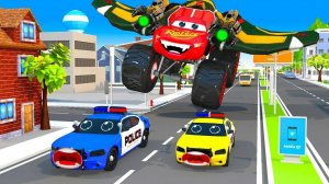 МУЛЬТИКИ ПРО МАШИНКИ 🚗 МОЛНИЯ МАКВИН И ГОНКИ АВТОБОТОВ. ТАЧКИ ПРЕВРАЩАЮТСЯ В ТРАНСФОРМЕРОВ