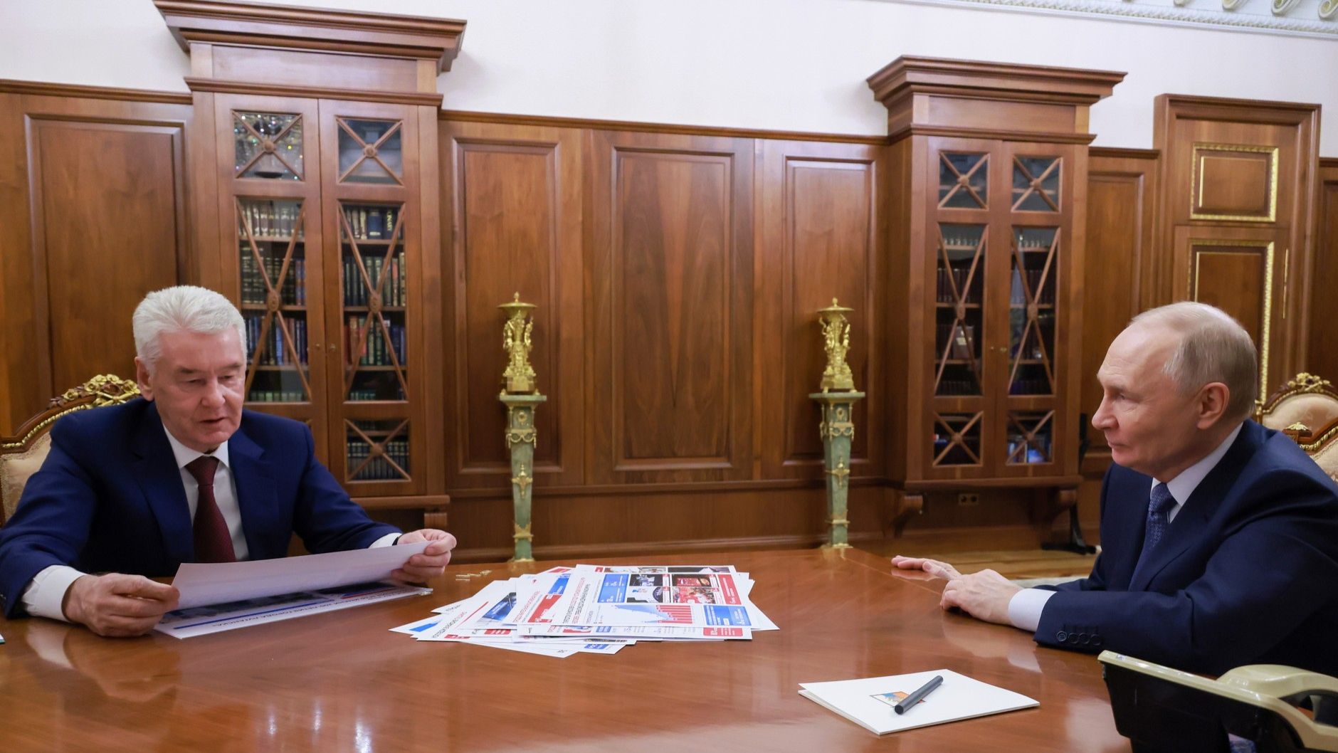 Владимир Путин встреча с мэром Москвы Сергеем Собяниным, Кремль, 9 февраля 2026 года смотреть онлайн