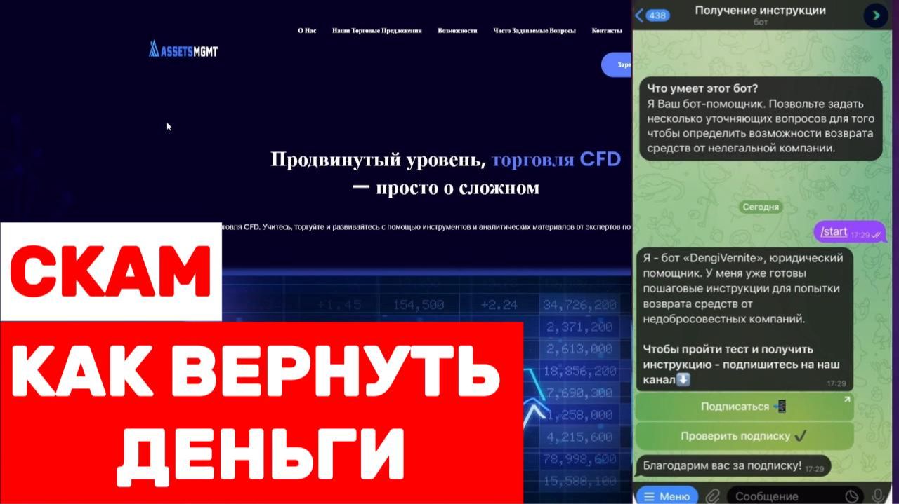 Assets Mgmt (assets-mgmt.com) обзор, отзывы. Развод? смотреть онлайн