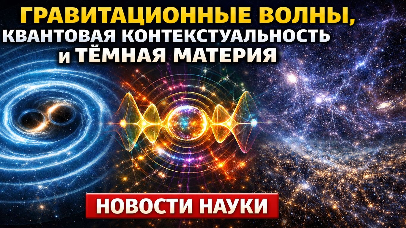 Гравитационные волны, квантовая контекстуальность и тёмная материя | Новости науки #34