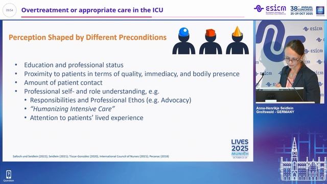 End-of-life Overtreatment or appropriate care in the ICU Anna-Henrikje Seidlein смотреть онлайн