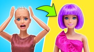 Прически для старых кукол 🪮💇 Яркое уличное преображение