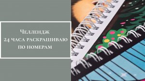 Челлендж "24 часа раскрашиваю по номерам"