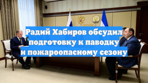Радий Хабиров обсудил подготовку к паводку и пожароопасному сезону