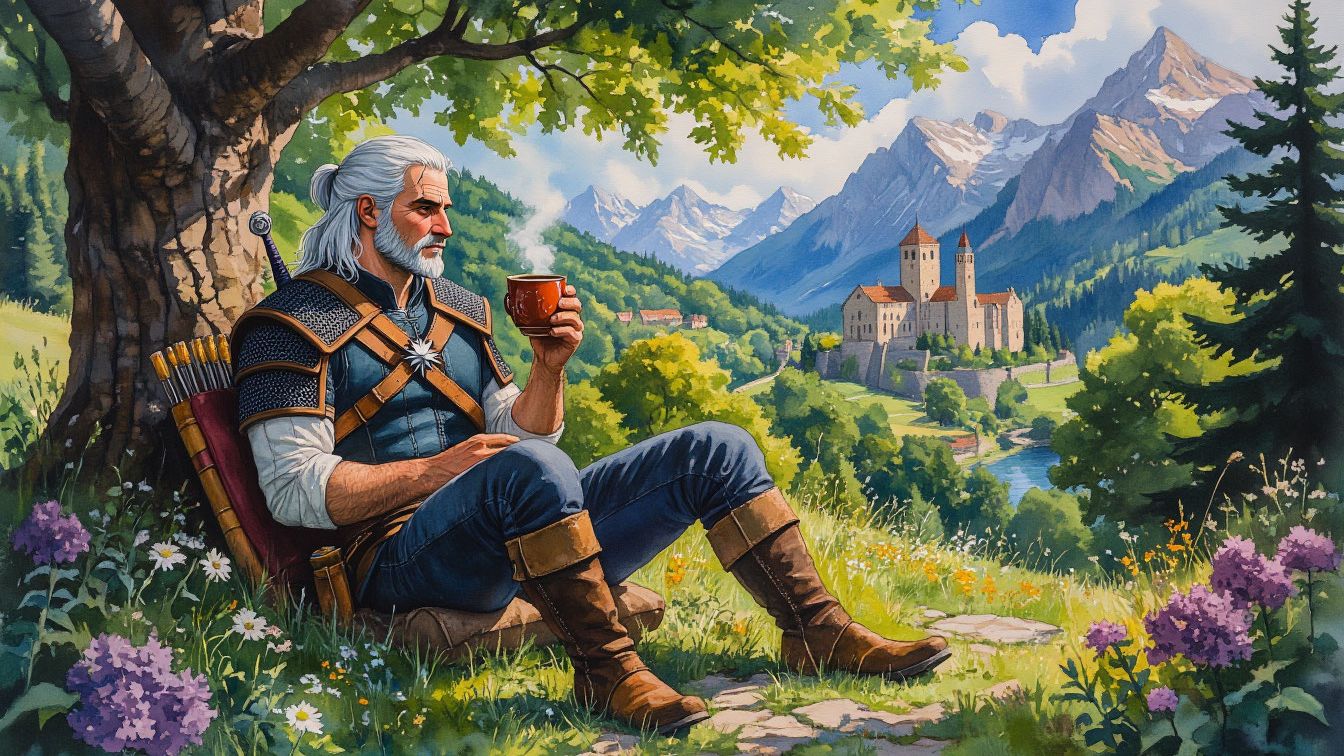 Survival Void Quests майнкрафт 1.16.5: Геральт Спокойное развитие и Квесты смотреть онлайн