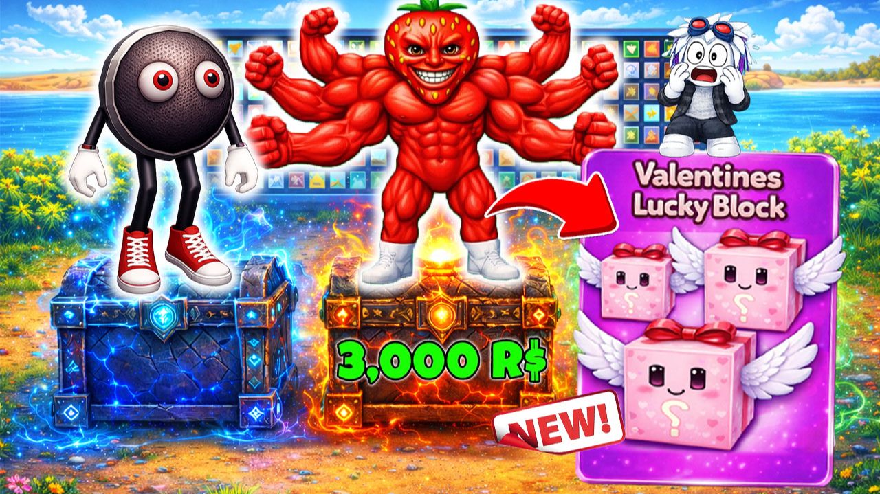 НОВЫЕ КРАФТЫ БРЕЙНРОТОВ И ЛАКИ БЛОКИ СВЯТОГО ВАЛЕНТИНА В ROBLOX Craft a Brainrot смотреть онлайн