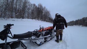 В МЕТРОВЫХ СНЕГАХ НА РЕКЕ ЗА НАЛИМОМ! 5 КМ СНАСТЕЙ, БЫТ И ЛАГЕРЬ \ ОДИН В ТАЙГЕ. УСТАЛ КАК СОБАКА.