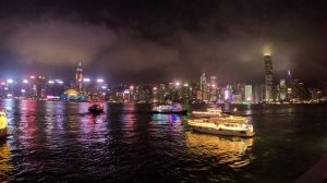 Чудеса ночного Гонконга! Бухта Виктории. Свето-музыкальное шоу Симфония огней!