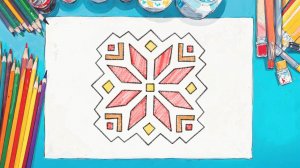 Как нарисовать Удмуртский национальный орнамент / ШАЯН Рәссам: Удмурт милли бизәге