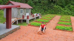 Делаю красивую дорожку. Цветочная посадка. Укладка кирпичей в шахматном порядке. Серия 17. Ли Фук Ви