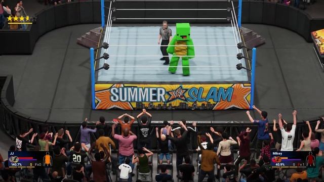 МАЙКИ ПРОТИВ ДЖЕЯ В РЕСТЛИНГА В МАЙНКРАФТЕ смотреть онлайн