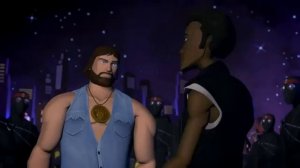 черепашки-ниндзя TMNT Лёва сражается шредером