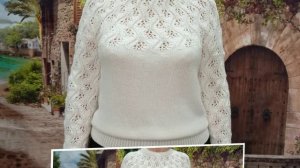 Кофточка "Ветка Сакуры", вторая готовая работа. Совместный проект продолжается.