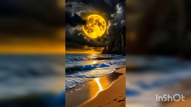 ЛУННАЯ НОЧЬ В СТИЛЕ АЙВАЗОВСКОГО нейросеть смотреть онлайн