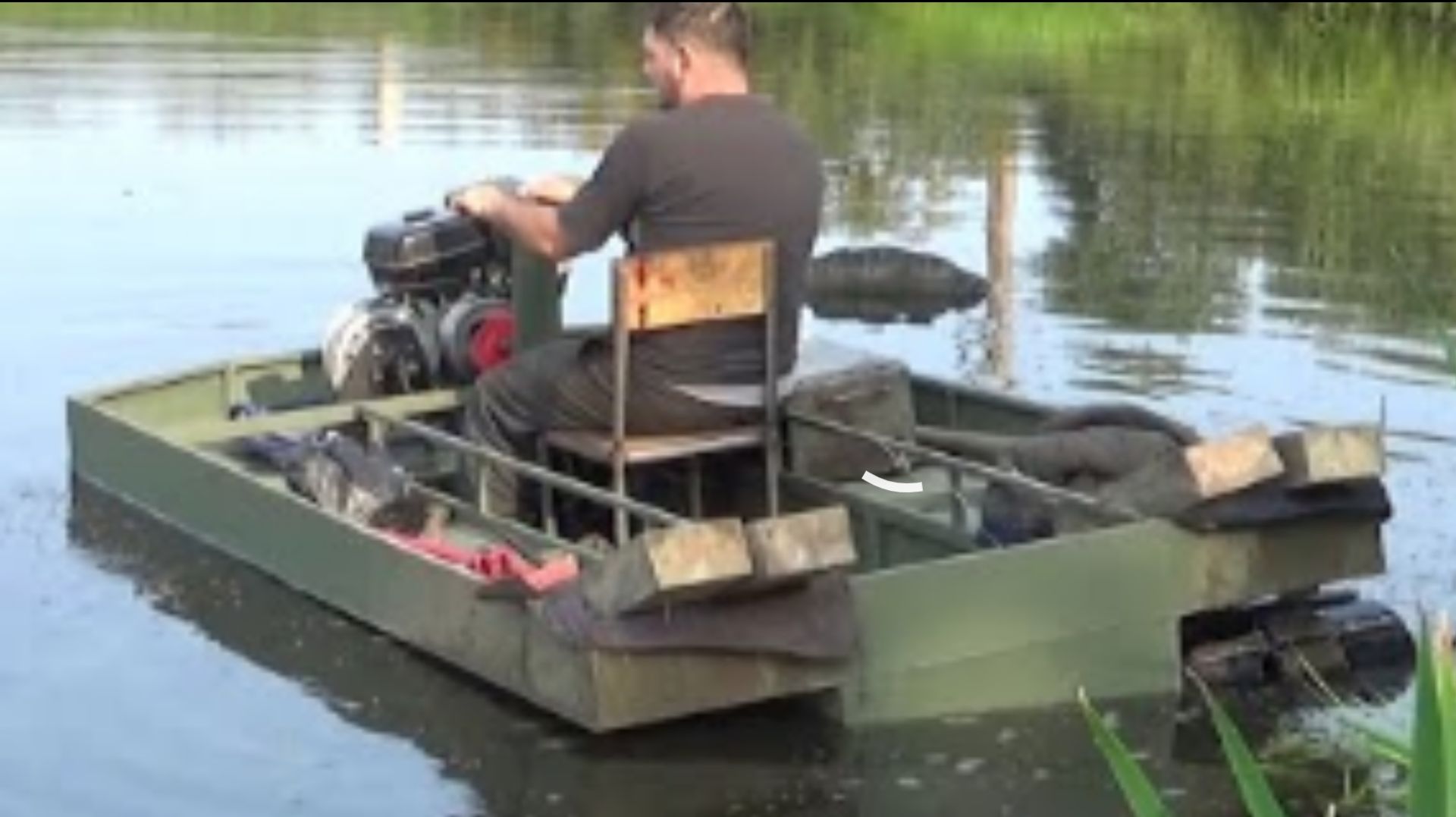 Гусеничный вездеход своими руками. Часть 4. Испытания на воде. смотреть онлайн