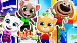 Мультики Развивающие для Детей/Аквабайк Говорящего Тома 2  Большая стройка! Домики Тома и его друзей