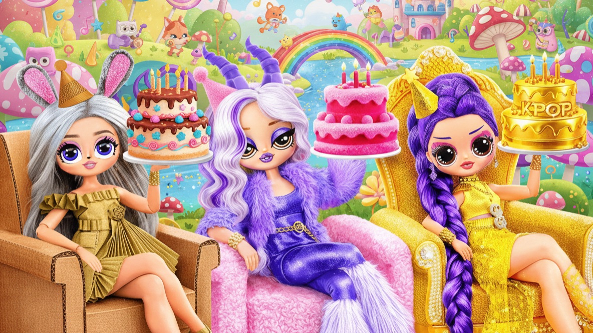 Зверополис 2 и Кейпоп Охотницы за Демонами: День Рождения Руми! Поделки для кукол ЛОЛ ОМГ! смотреть онлайн