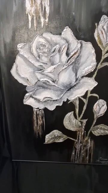 Дипломированная роза art картина  painting творчество  художник