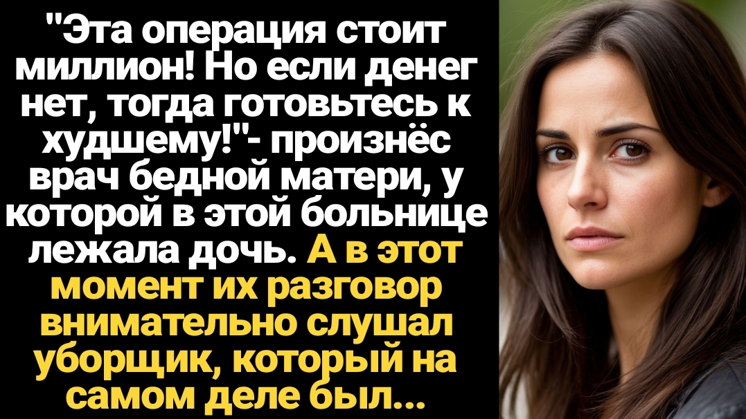 ИСТОРИИ ИЗ ЖИЗНИ/Эта операция стоит миллион, но если денег нет, тогда стоит готовиться к худшему смотреть онлайн