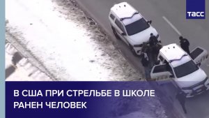 В США при стрельбе в школе ранен человек