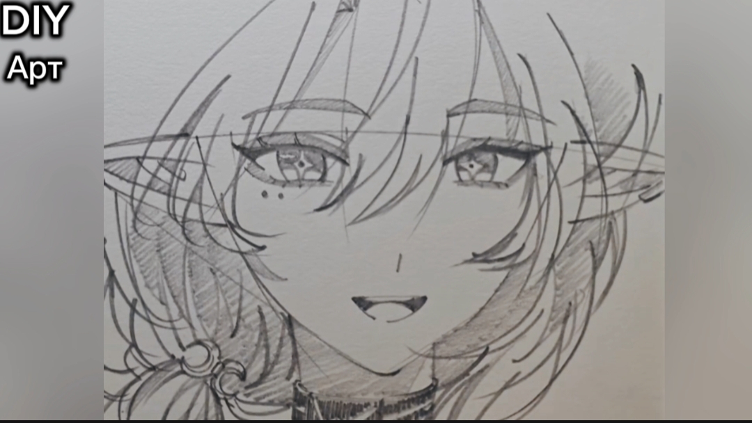 Вот как нарисовать эльфийку карандашом. DIY Арт смотреть онлайн