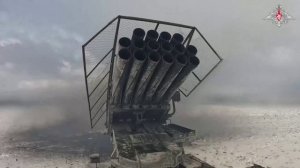 Боевая работа расчетов РСЗО