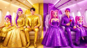 Золотая семья против аметистовой семьи. Охотники на демонов.