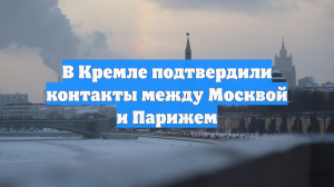 В Кремле подтвердили контакты между Москвой и Парижем