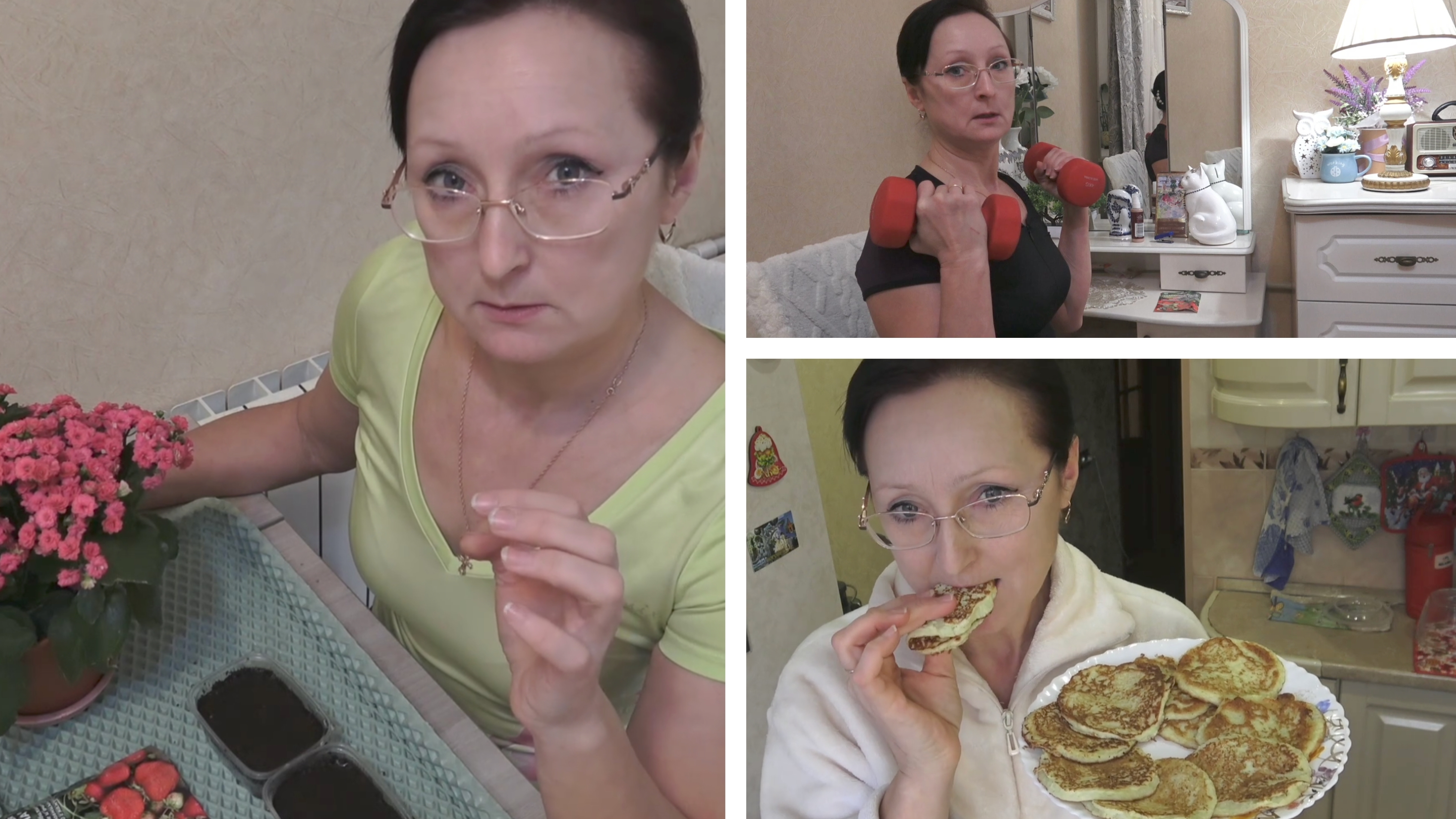 Начало февраля 2026 года. Оладьи из мороженых кабачков. Зачем тренируюсь... Сею землянику. смотреть онлайн