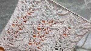 Схема и видео! На любой сезон - Нежнейшие ажурные листочки спицами