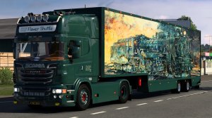 539 / ЕTS2 1.57 / SCANIA R620 SUPER / Взял груз в Грецию.