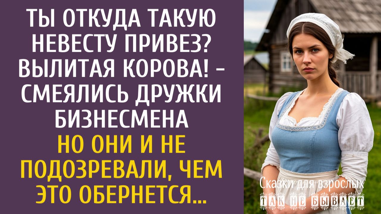 Истории из жизни Ты откуда такую невесту привез? Вылитая корова! - смеялись дружки богача… смотреть онлайн