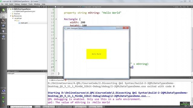 008 Basic Types of the QML Language-Part1 смотреть онлайн