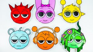 Мультики Детям — 💖Поделка из бумаги💖 Угадайте, какой персонаж Спрунки выпадет из кубиков ｜