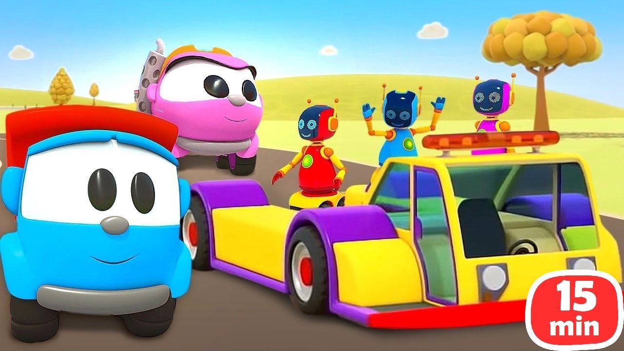 Грузовичок Лёва с друзьями-машинками паркует самолёт в ангар и печёт печенье