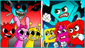 СПРАНКИ ПРОТИВ СПАСИ ФИГУРУ! (Sprunki, Save the Shapes) - GameToons Анимация | fReelaN SHOW