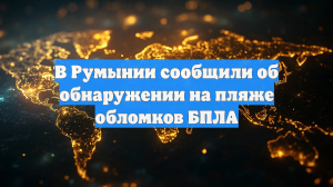 На пляже Румынии обнаружили обломки БПЛА