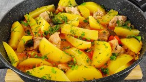 Нежное и сочное мясо с картофелем. Очень вкусный рецепт
