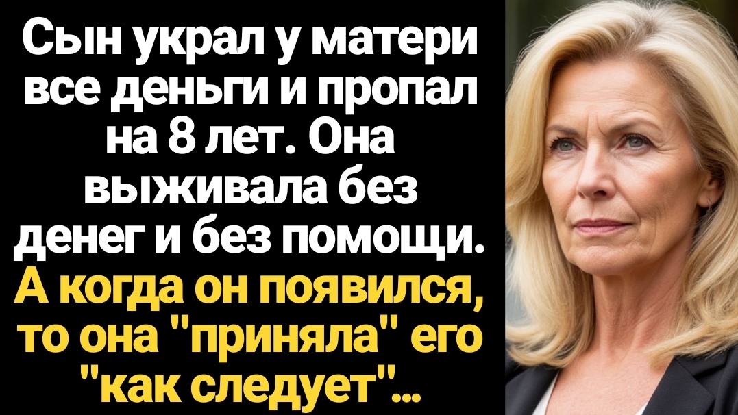 ИСТОРИИ ИЗ ЖИЗНИ/Сын украл у матери все деньги и пропал на 8 лет смотреть онлайн
