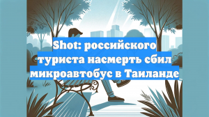 Shot: российского туриста насмерть сбил микроавтобус в Таиланде