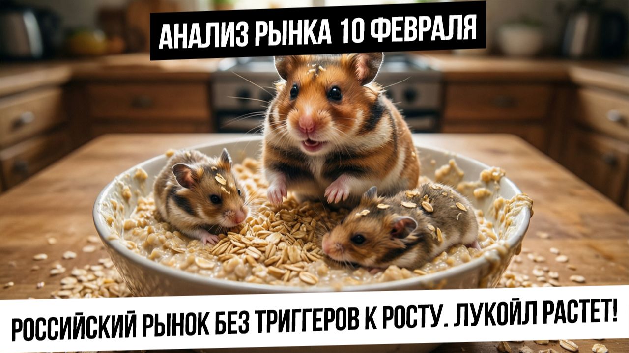 Анализ рынка 10 февраля. Рынок РФ на нижней границе боковика. Рост Лукойл! Металлы готов к коррекции смотреть онлайн