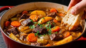 Говядина тает во рту! Сытное жаркое по-домашнему. Как приготовить говядину мягкой и сочной.