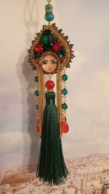 Подвеска двусторонняя в авто Царевна Матрёшка