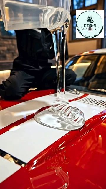 МАШИНА В ПОЛУ ЗАЛИТАЯ ЭПОКСИДКОЙ ДИЗАЙН