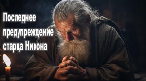 Последнее Предупреждение старца Никона  | "Четыре полуострова под водой"
